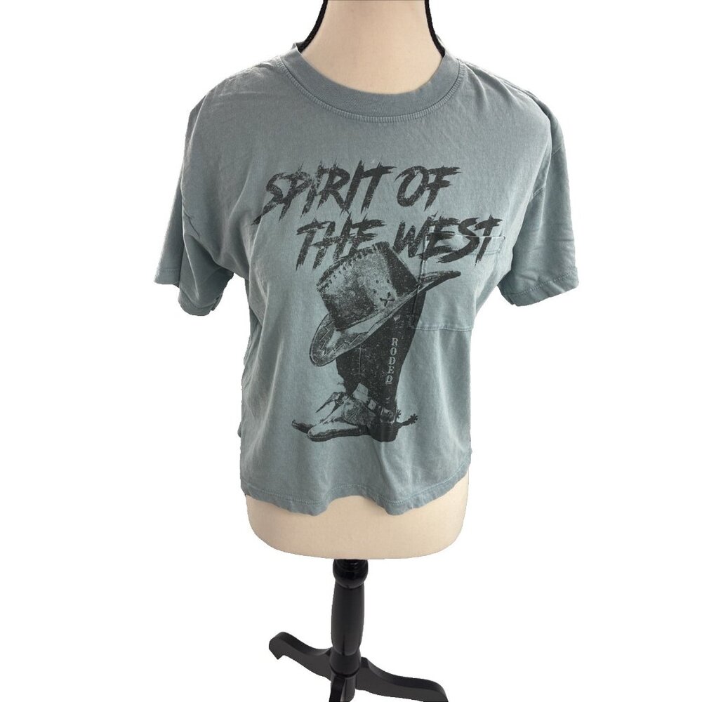 Urban Nation Womens Small Graphic T Shirt Spirit of the West Rodeo Tee - Picture 2 of 8